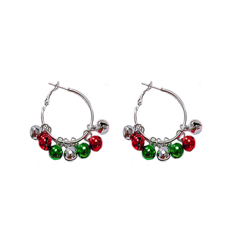 Christmas-themed alloy earrings