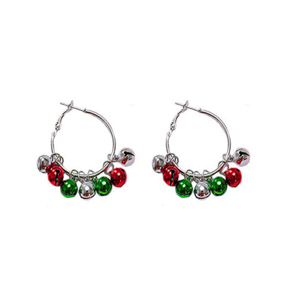 Christmas-themed alloy earrings