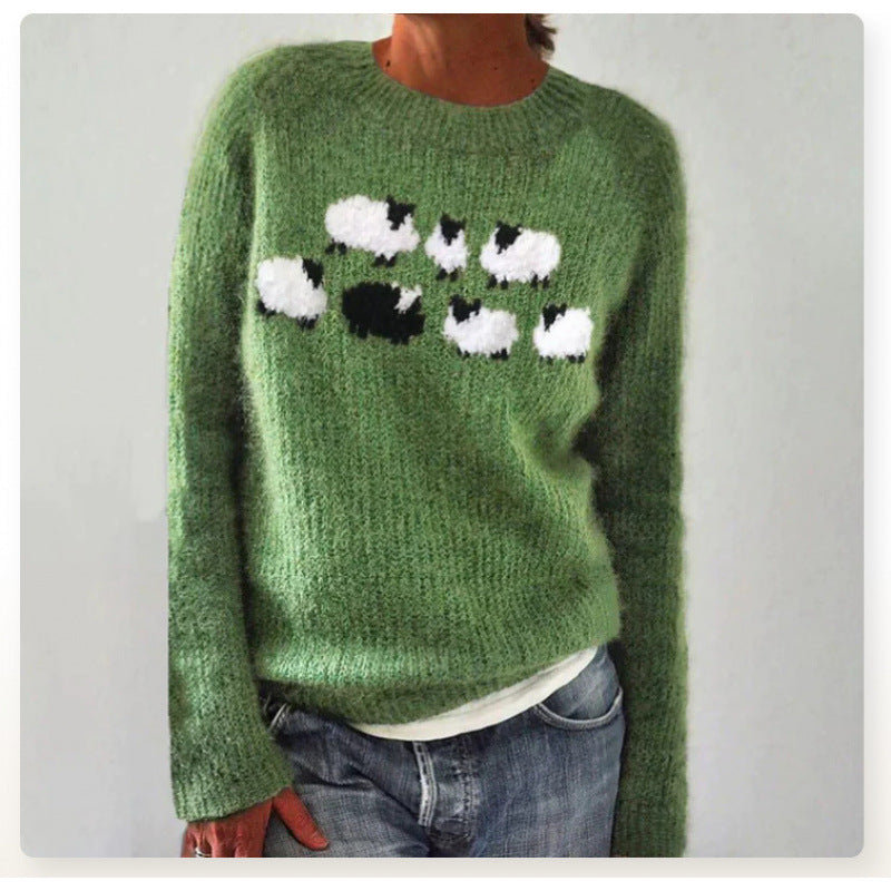 Color-Block Pullover Sweater