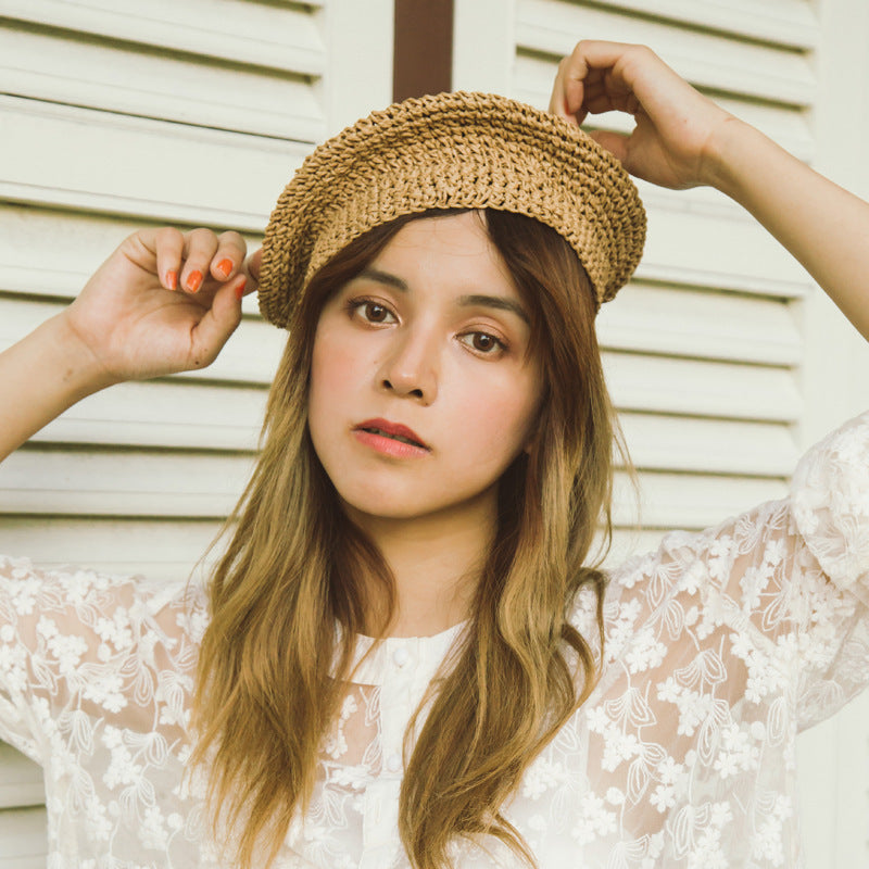 Women's Summer Straw Beret