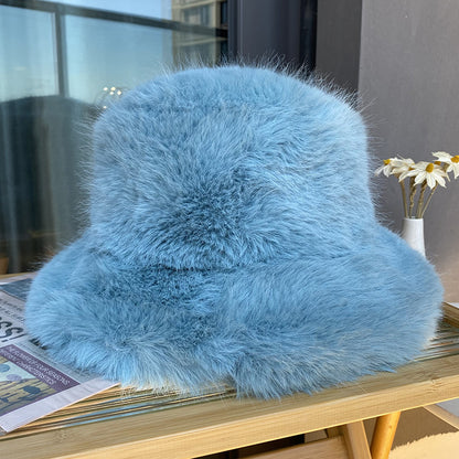 Women's Faux Fur Winter Bucket Hat