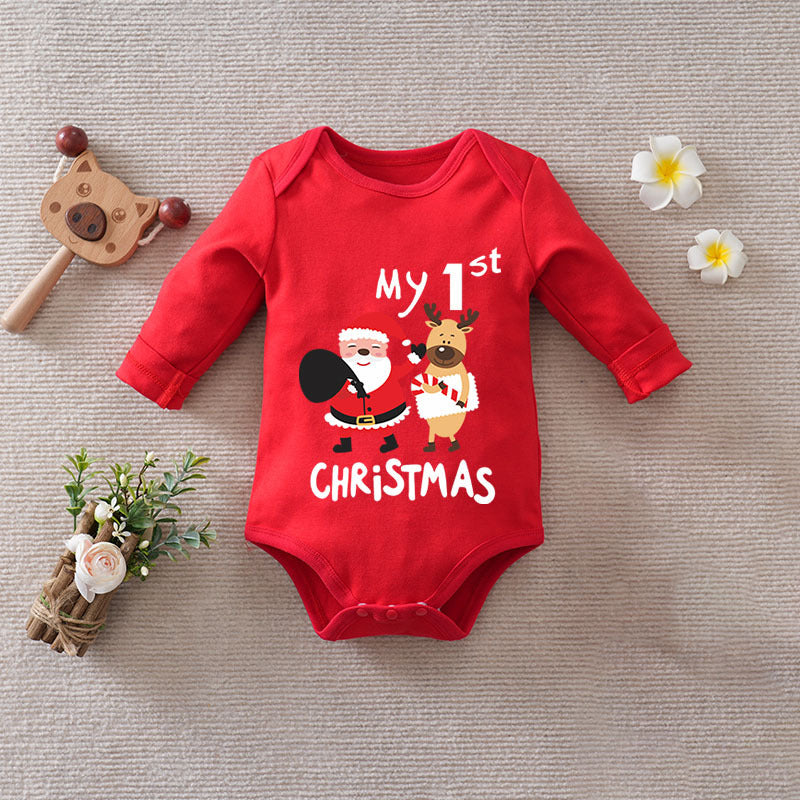 Christmas Cotton Baby Jumpsuit