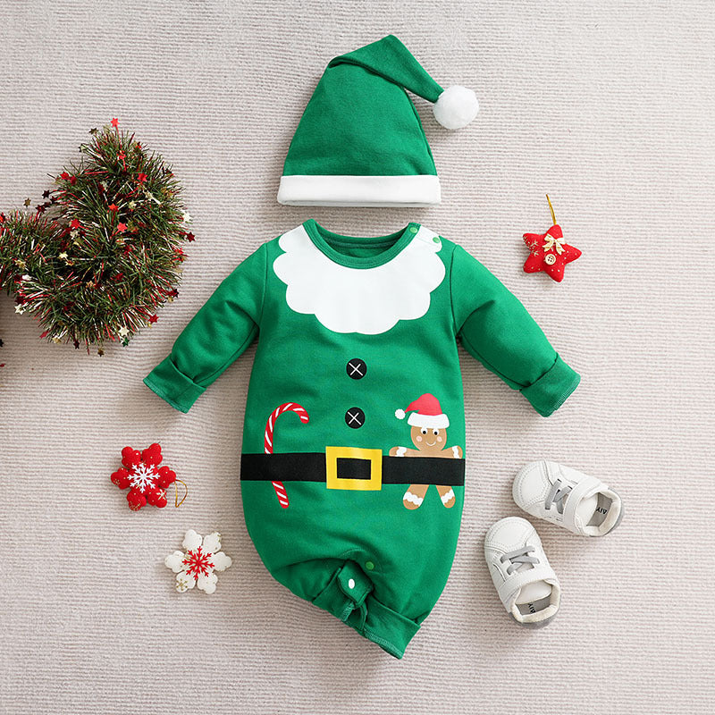 Christmas Cotton Baby Jumpsuit