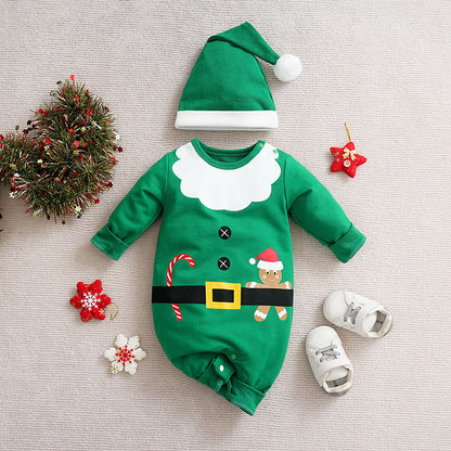 Christmas Cotton Baby Jumpsuit