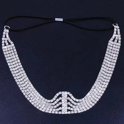 Multi-layer full diamond elastic headband