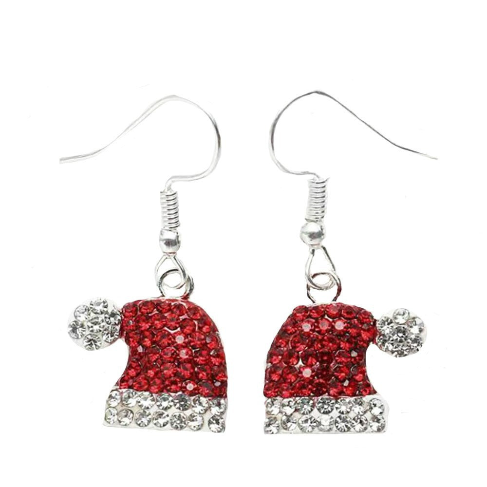 Christmas-themed alloy earrings