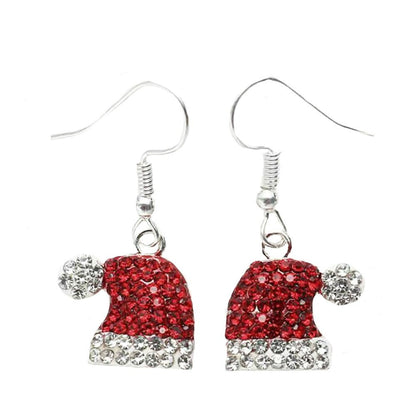 Christmas-themed alloy earrings