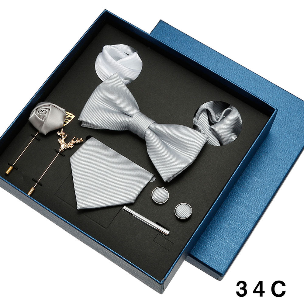 Coffret cadeau de luxe cravate et nœud papillon
