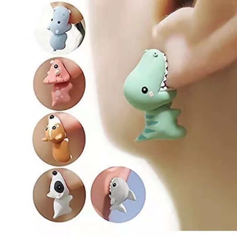 🦖Boucles d'oreilles mignonnes Dinosaure et Crocodile