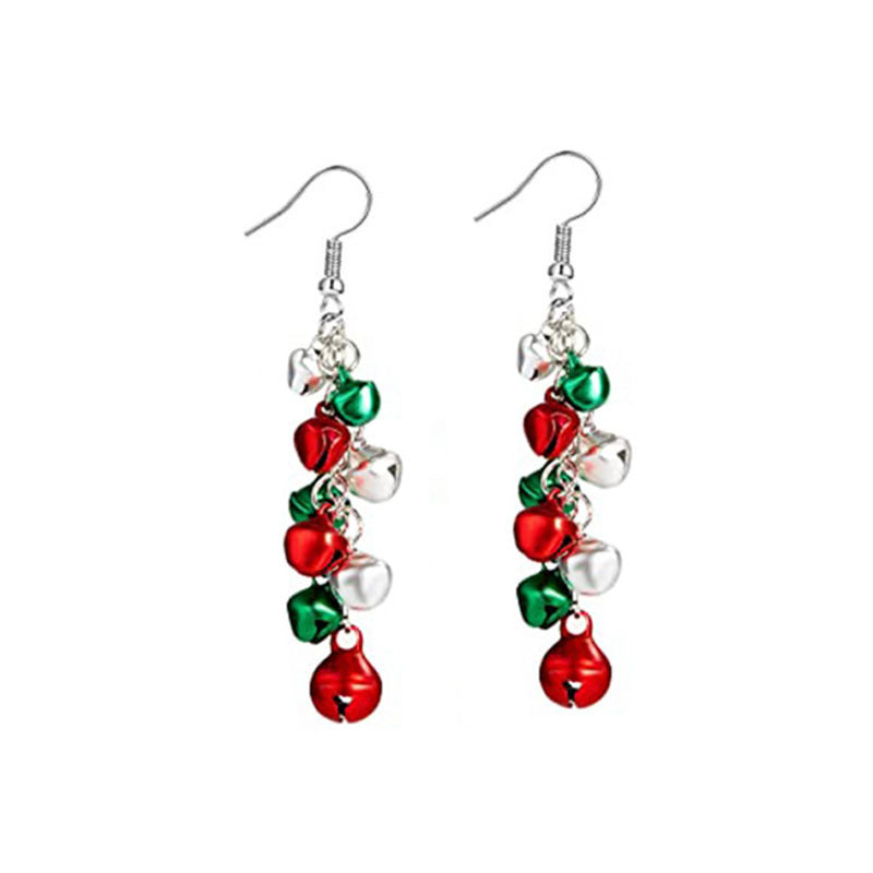 Christmas-themed alloy earrings