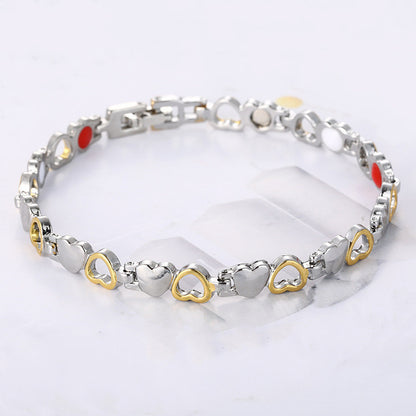 💞 Love Hollow Couple Bracelet – Fashion Magnet Jewelry