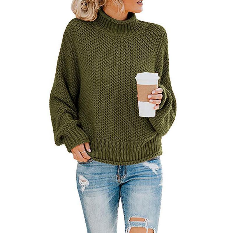 Women's Turtleneck Knit Sweater