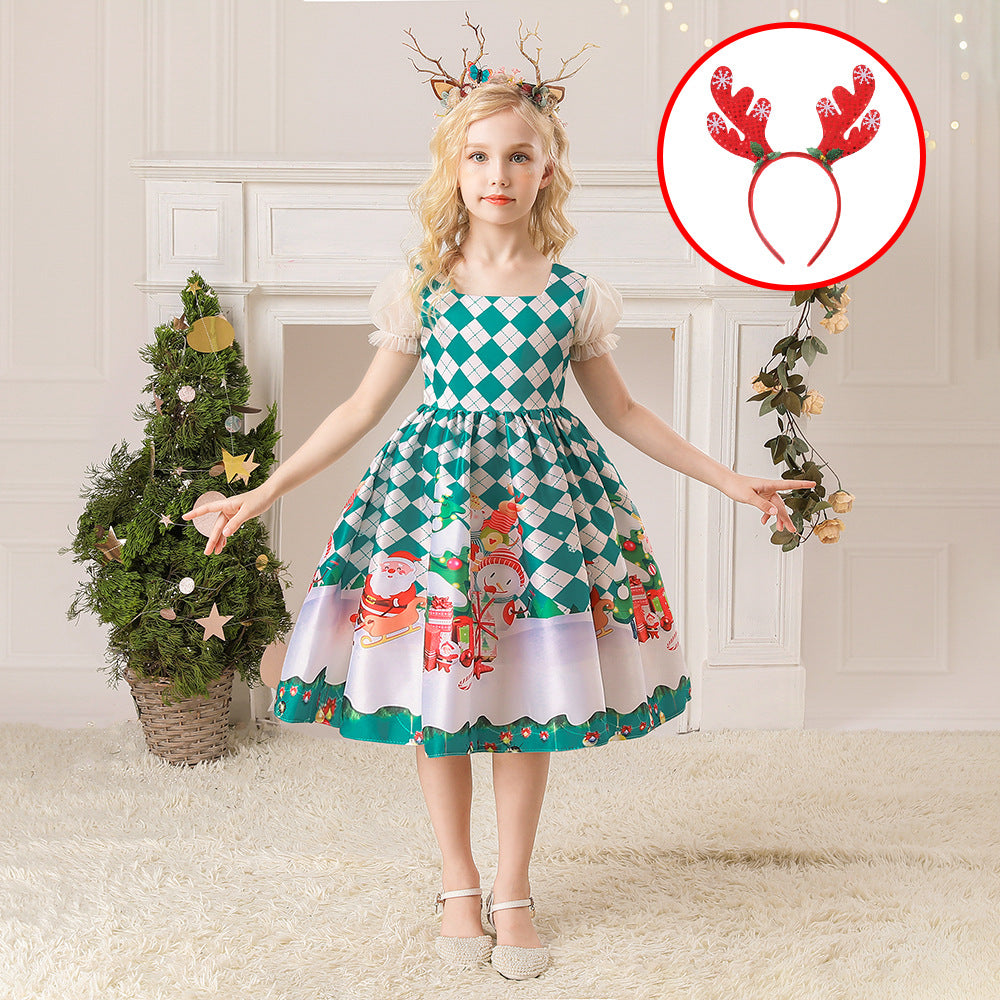 Girls’ Christmas Princess Dress
