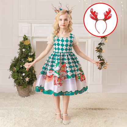 Girls’ Christmas Princess Dress