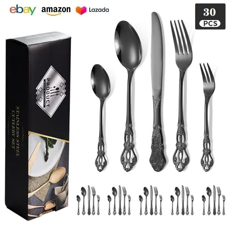 Royal Court 24-Piece Stainless Steel Western Cutlery Gift Set