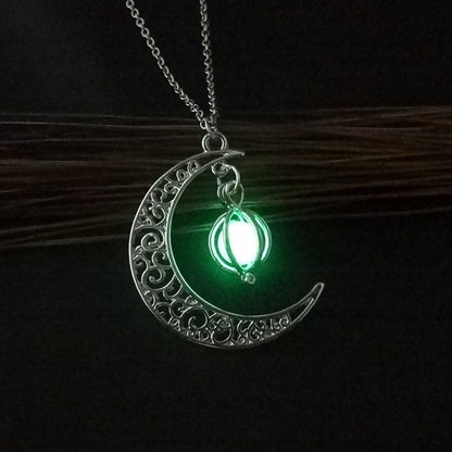 Luminous accessories featuring trendy, versatile hollow necklaces
