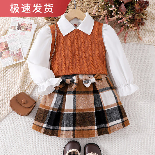 College-Style Girls’ 3-Piece Outfit