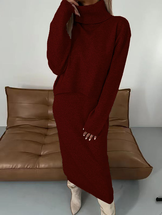 Autumn / Winter Knitted Sweater Dress Set