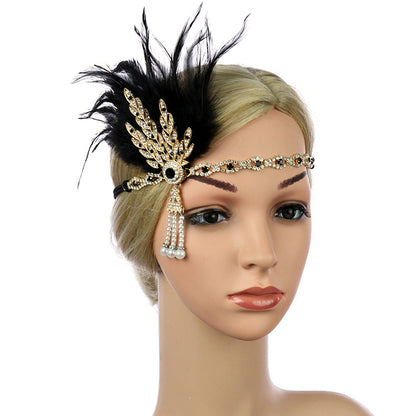 Feather Headband – Bold, vintage-style accessory