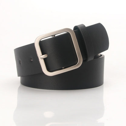 Fashion belt with square buckle
