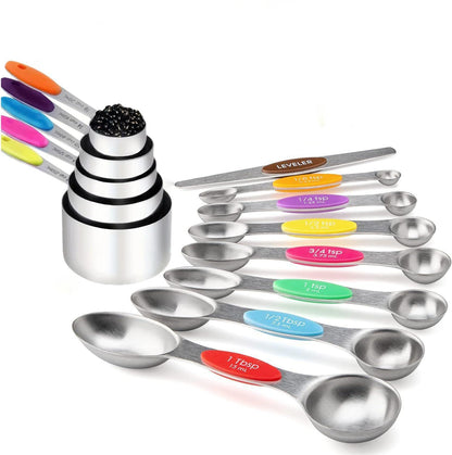 23-Piece Stainless Steel Measuring Set