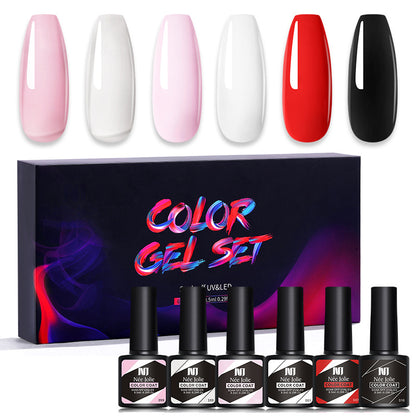 Kit de 6 vernis gel UV couleur