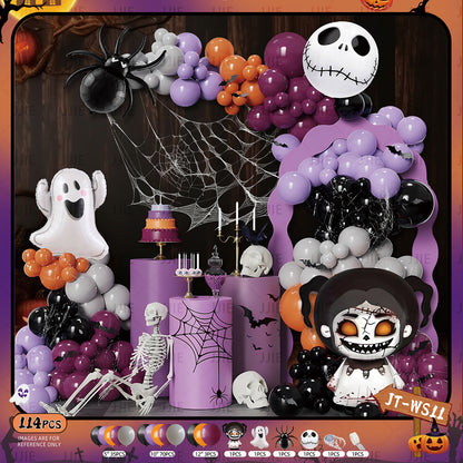 🎃 Halloween Balloon Arch Decoration Kit