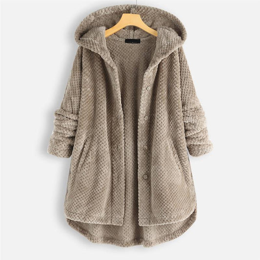Winter Fleece Hoodie Coat