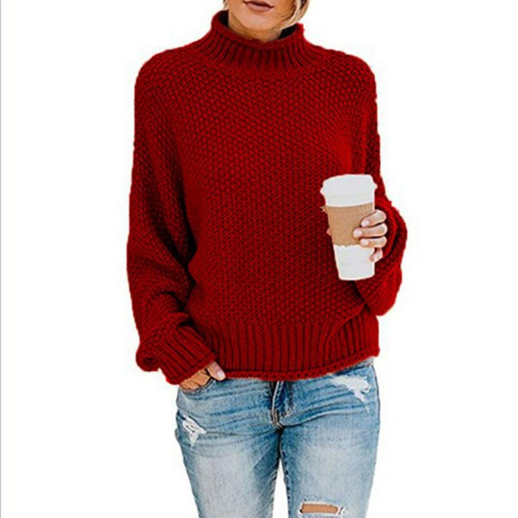 Women's Turtleneck Knit Sweater