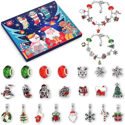Mickey Mouse Weihnachts-Überraschungsbox – Set aus Armband und Schmuckzubehör aus Metall