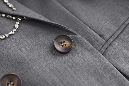 Autumn / Winter Beaded Suit Dress