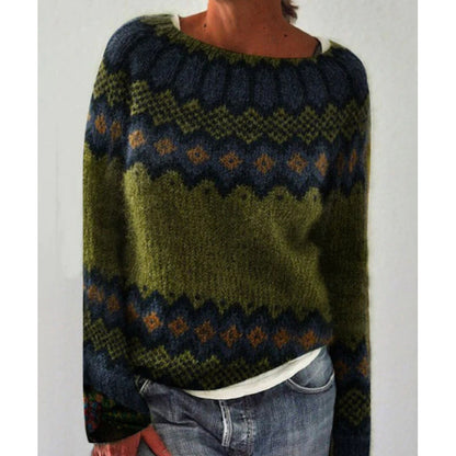 Color-Block Pullover Sweater