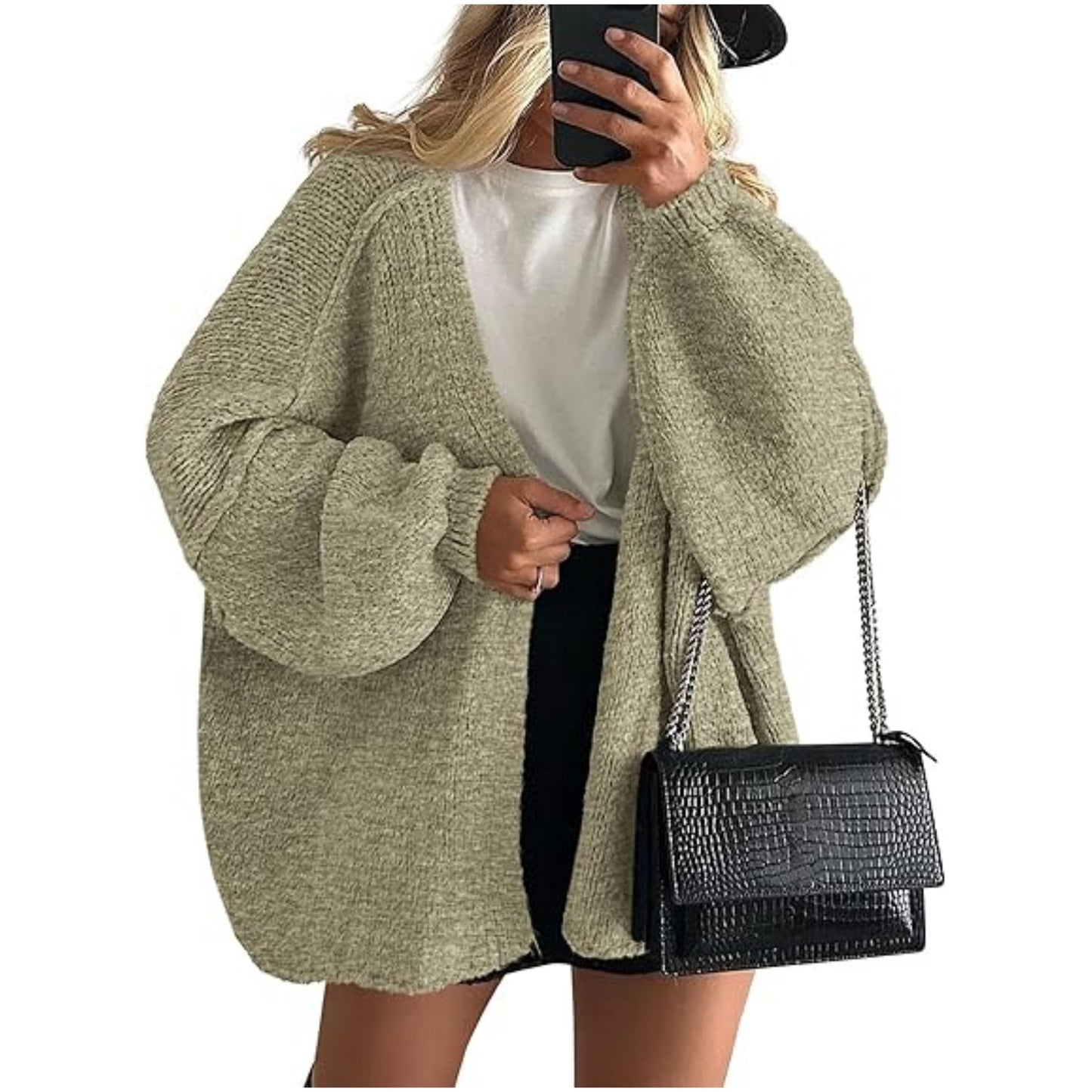 🧶 Autumn / Winter Women’s Knitted Cardigan – Casual Loose Sweater Jacket