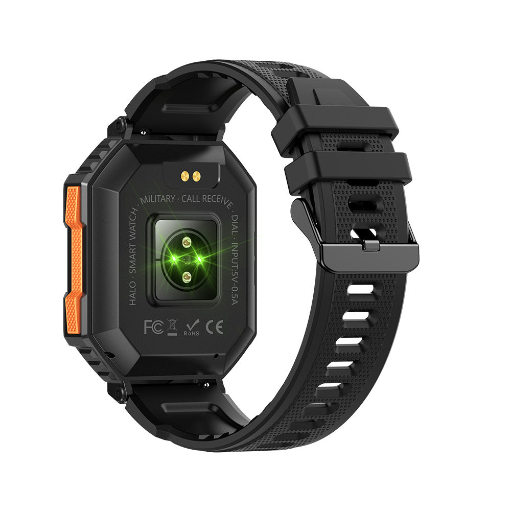 Montre connectée outdoor KR80 – Étanche, boussole, altimètre, baromètre, musique Bluetooth