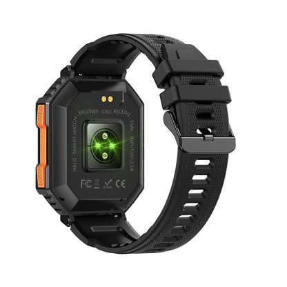 Montre connectée outdoor KR80 – Étanche, boussole, altimètre, baromètre, musique Bluetooth