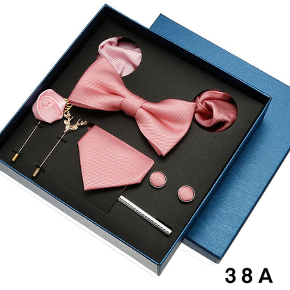 Coffret cadeau de luxe cravate et nœud papillon