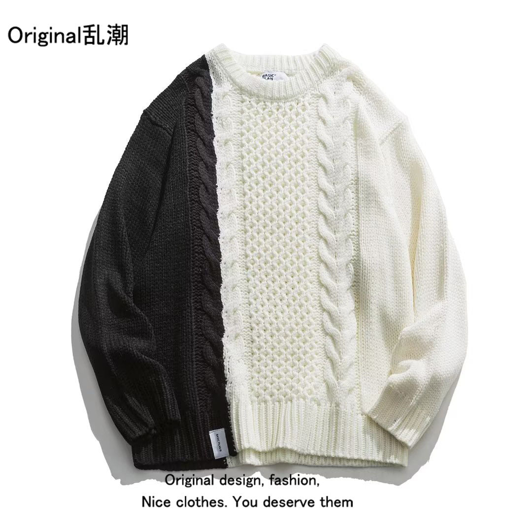 Color-Block Couple Sweater