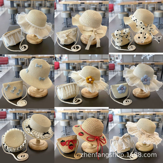 Children's Summer Straw Sun Hat