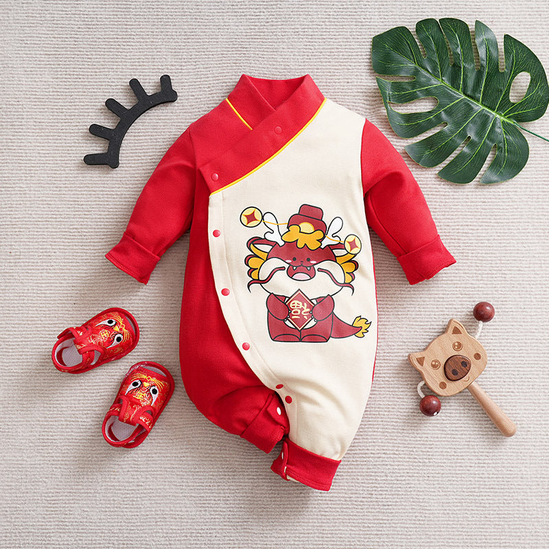 Christmas Cotton Baby Jumpsuit