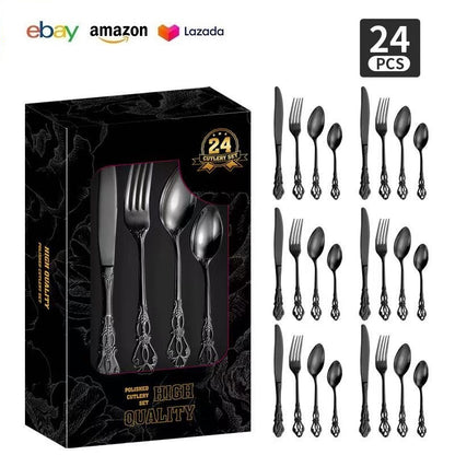 Royal Court 24-Piece Stainless Steel Western Cutlery Gift Set