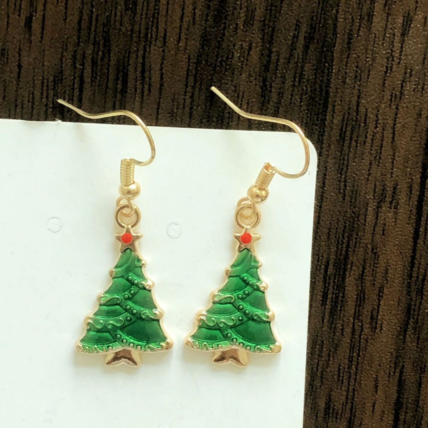 Christmas-themed alloy earrings