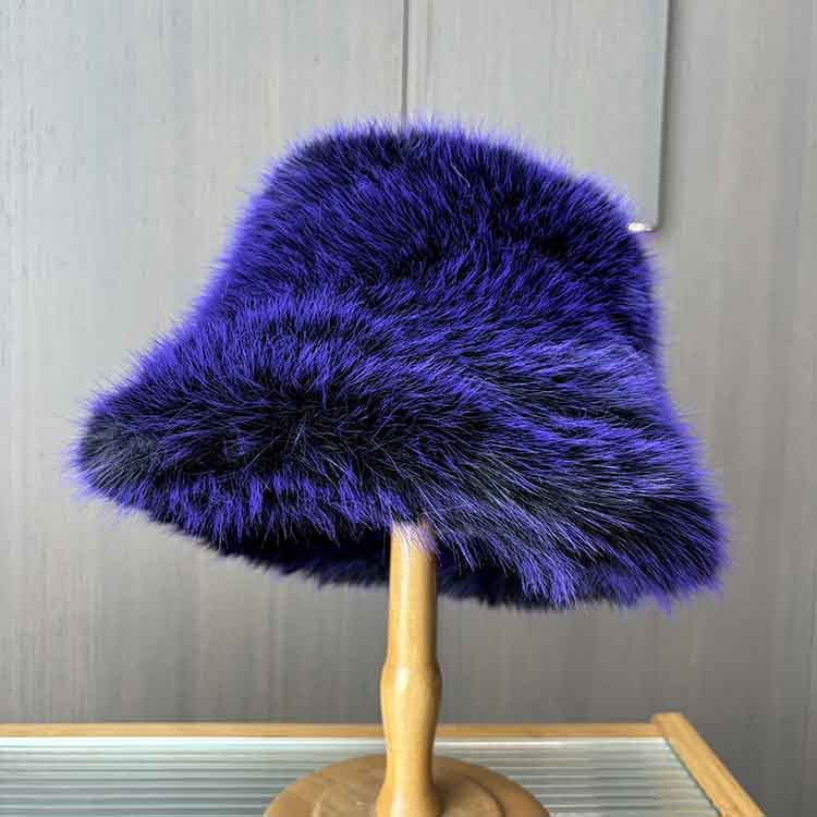 Women's Faux Fur Winter Bucket Hat