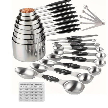23-Piece Stainless Steel Measuring Set