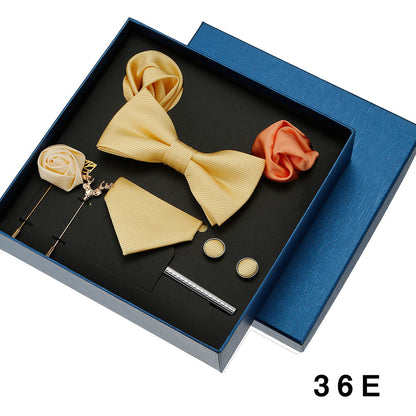 Coffret cadeau de luxe cravate et nœud papillon