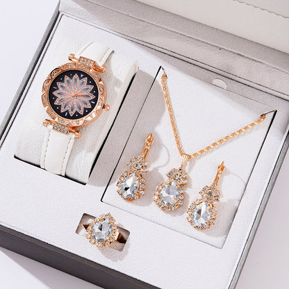 Women’s Quartz Watch & Necklace Set