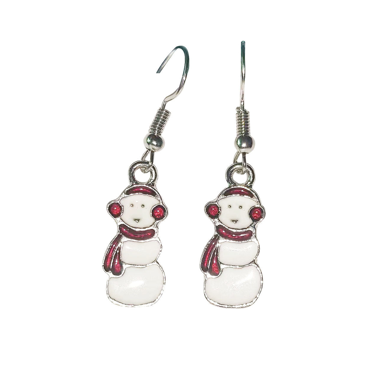 Christmas-themed alloy earrings