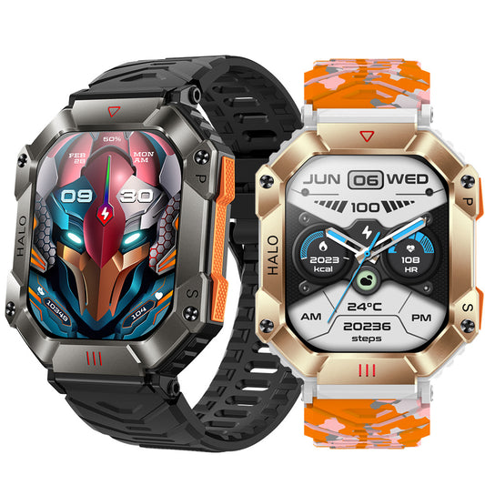 KR80 Outdoor Smart Watch – Waterproof, Compass, Altimeter, Barometer, Bluetooth Music