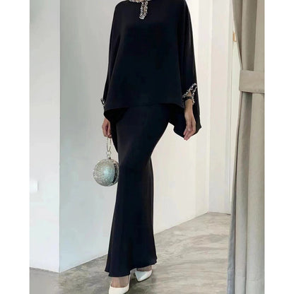 👗Women’s Pearl Mopping Dress Suit