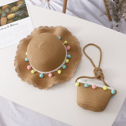 Children's Summer Straw Sun Hat