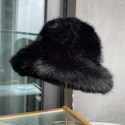 Women's Faux Fur Winter Bucket Hat